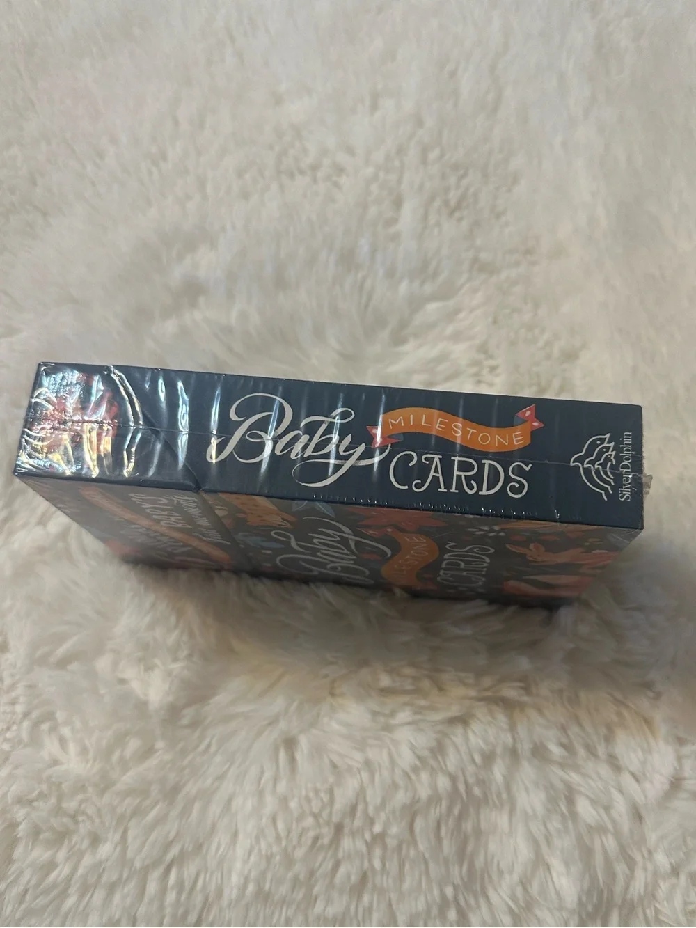 Baby Milestone Cards New Sealed 26 Photo Cards Woodland Animals Silver Dolphin